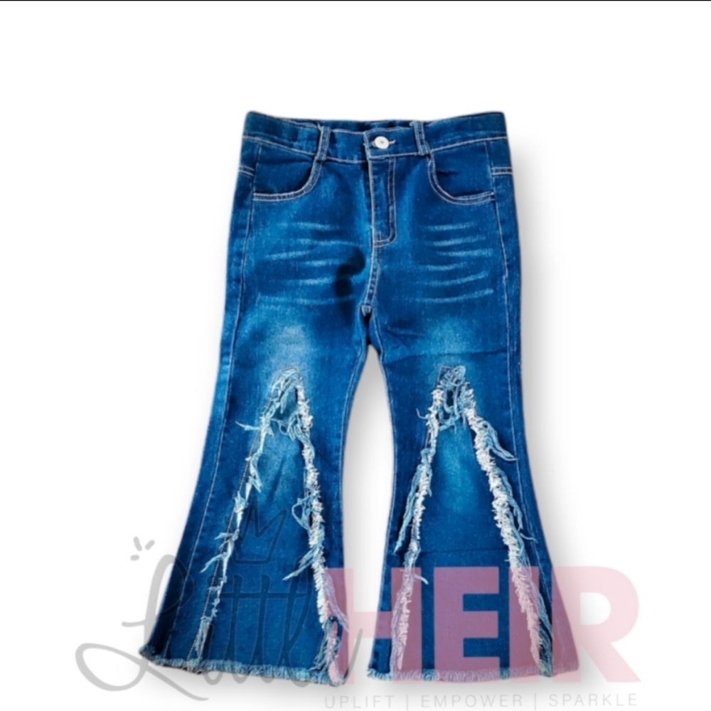 "Bell bottom babe" jeans